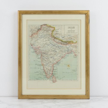 Antiguo mapa de India