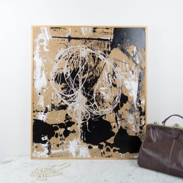 Expresión compleja, pintura abstracta de Cèlia Izquierdo