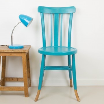 Silla Ismael azul turquesa