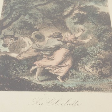 Litografía coloreada a mano, La Clochette