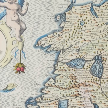 Antiguo mapa de Irlanda