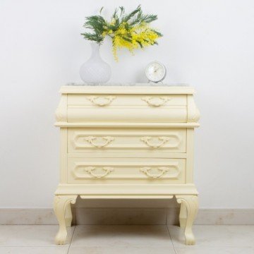 Mesita de noche Valverde en amarillo pálido