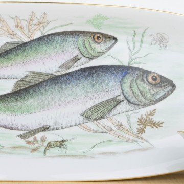 Servicio completo de pescado en porcelana